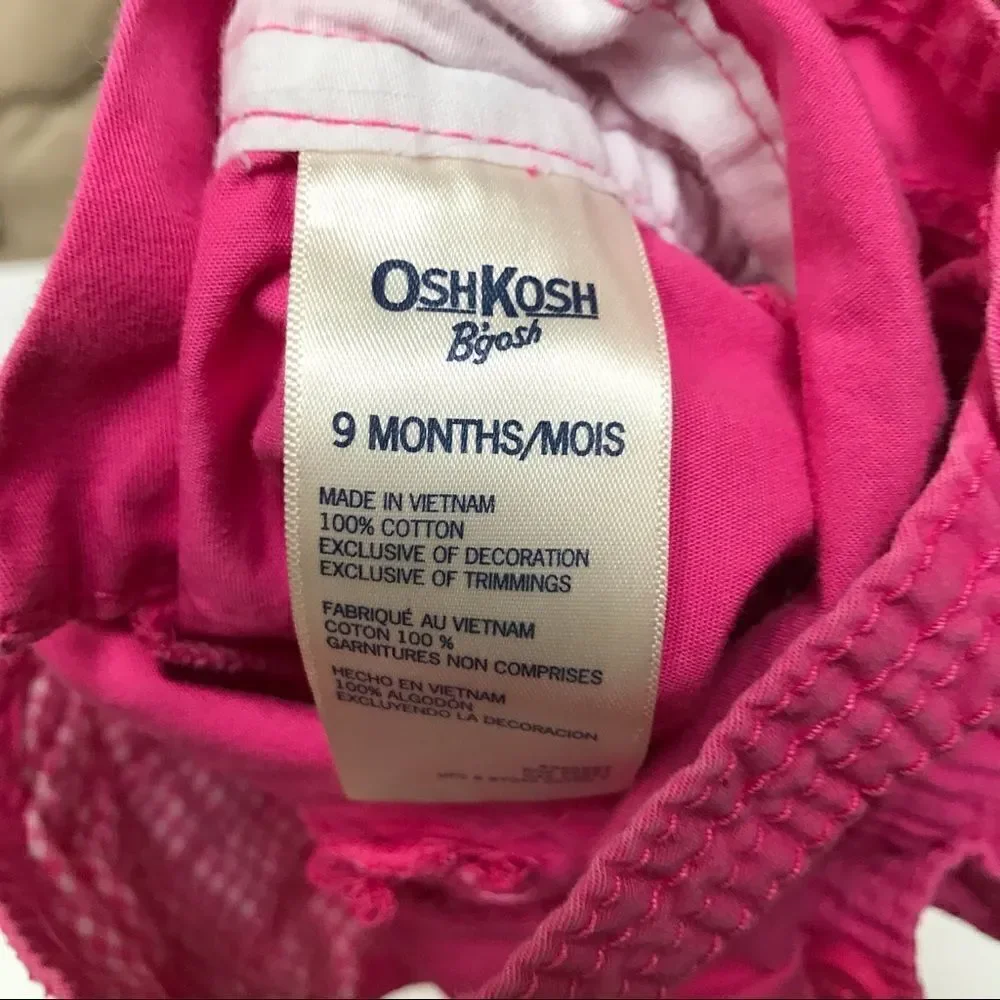 OshKosh B’Gosh Vestbak cotton overalls 9M‎
